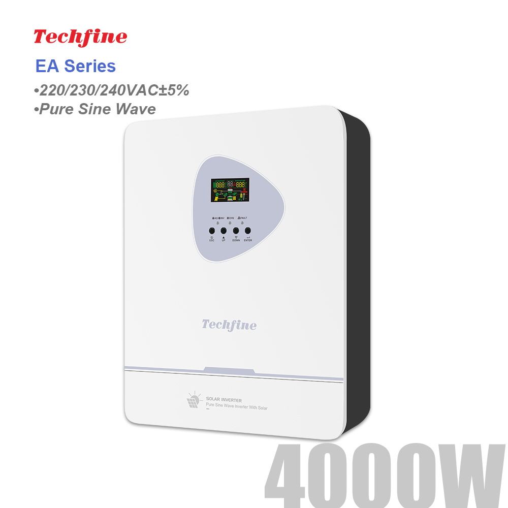Charge Controller Solar - Inversor Off Grid Techfine 4KW 24v