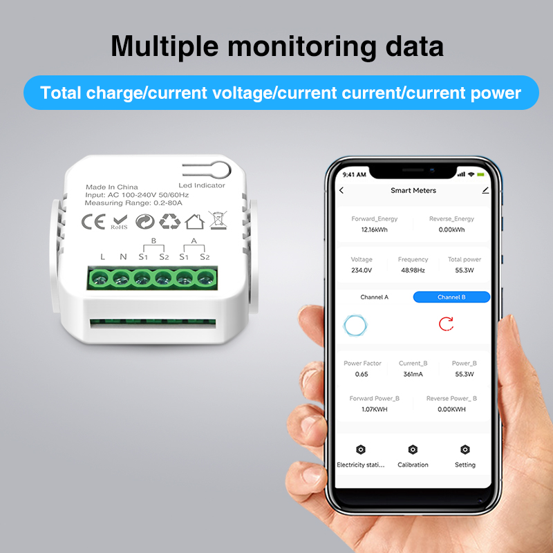 Tuya inteligente wi fi medidor - Energy Monitor Meter avaliação e preço