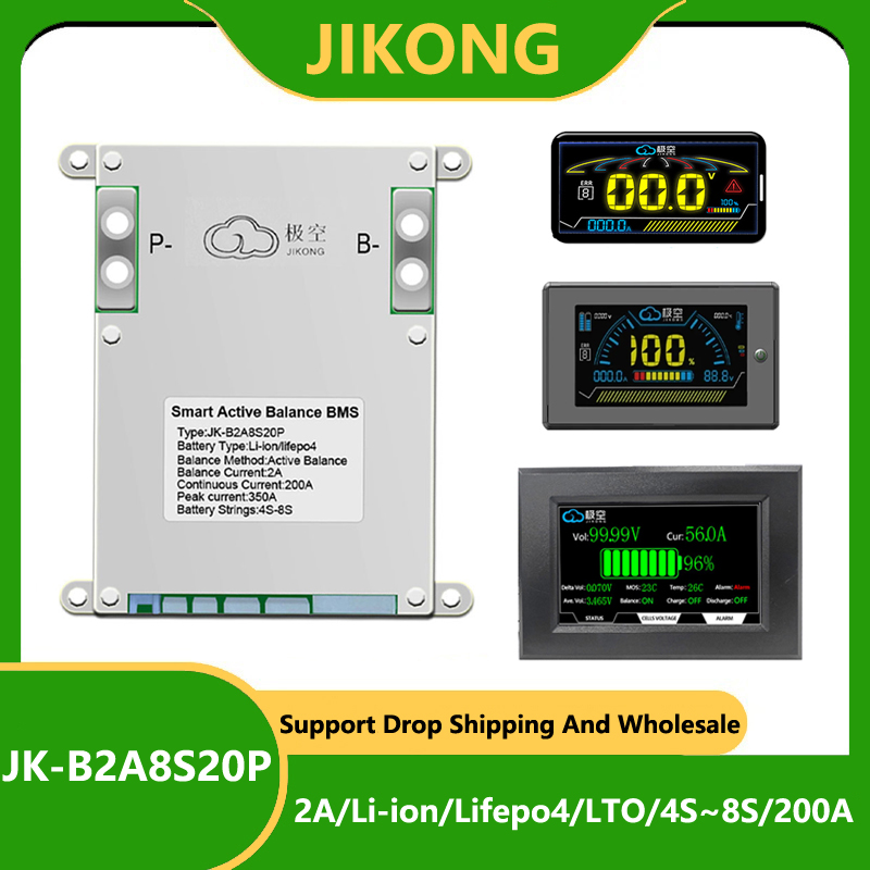 Jk bms 200a JK-B2A8S20P jkbms  - Lithium Battery 12V avaliação e preço