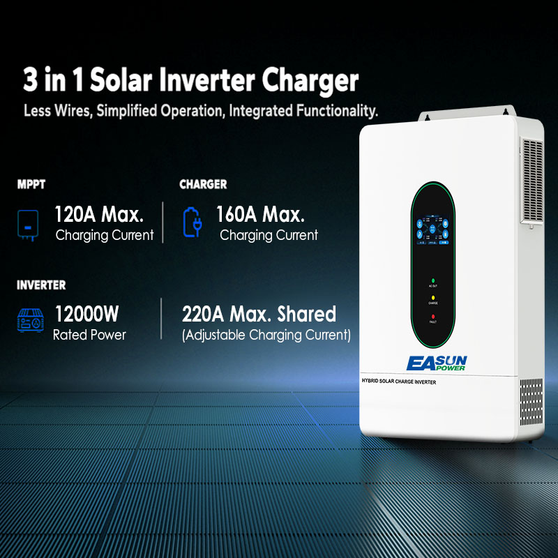Inversor Solar Híbrido EASUN U - Charge Controller Solar avaliação e preço